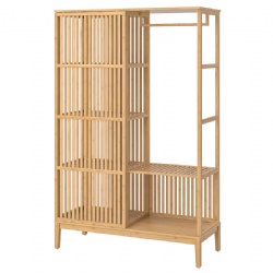 Bamboo Furniture Freestanding Wardrobe