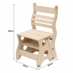 Kids chair folding chair solid wood